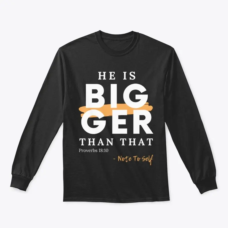 He is Bigger Than That - Proverbs 18:10